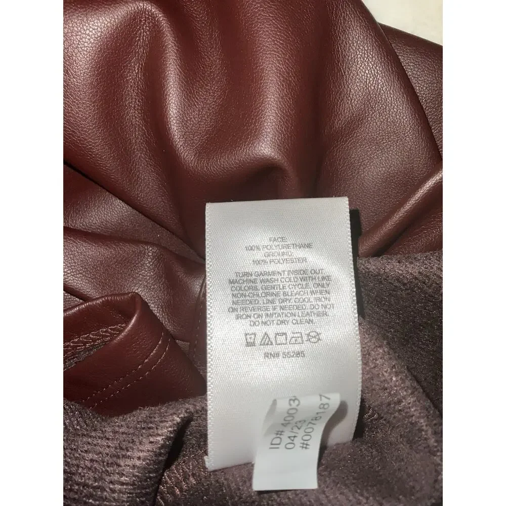 EXPRESS®️Faux Leather Boyfriend Mini Portofino Oversized Shirt Dress NWT-SZ... - Picture 8 of 10